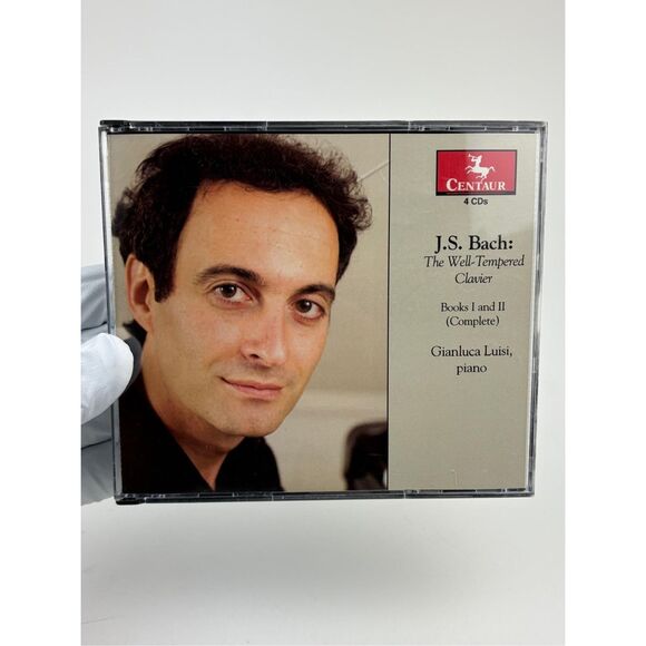 Gianluca Luisi-J.S. Bach Well-Tempered Clavier - 4disc CDs Books I & II Complete - Picture 1 of 10